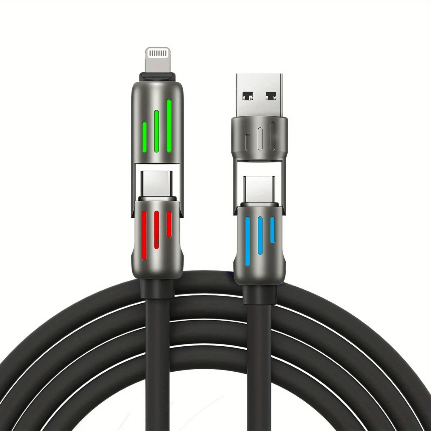 NIXEVO™ ULTRACHARGE 4 IN 1 240W FAST CHARGING CABLE 1M2