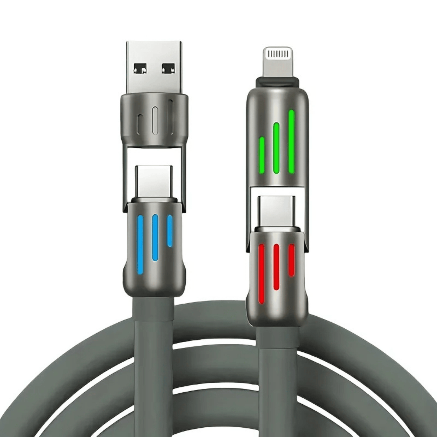 NIXEVO™ ULTRACHARGE 4 IN 1 240W FAST CHARGING CABLE 1M2