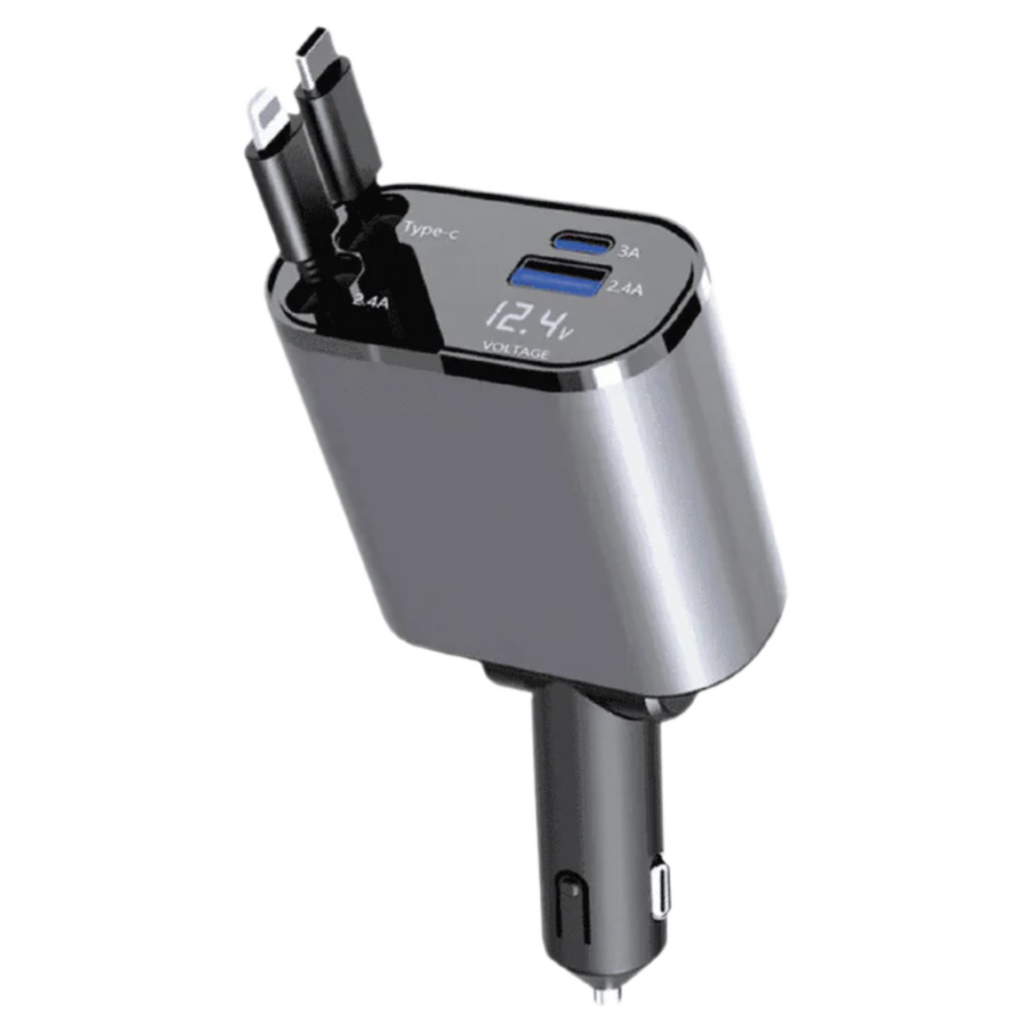 NIXEVO™ 4 IN 1 CAR CHARGER ADAPTER POWERFUL FAST CHARGING